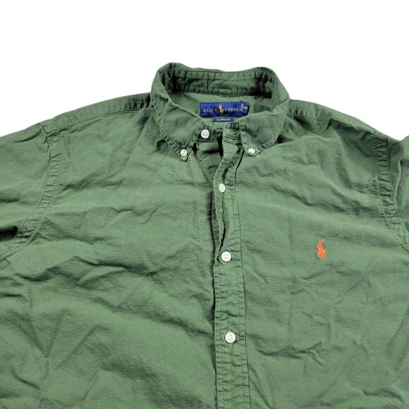 Ralph Lauren Green Casual Button Down Shirt - Picture 1 of 6